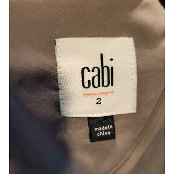 Cabi Black Gray Leopard Print 1 Button Knit Blazer Stretch Pockets Sz 2 - Picture 6 of 8